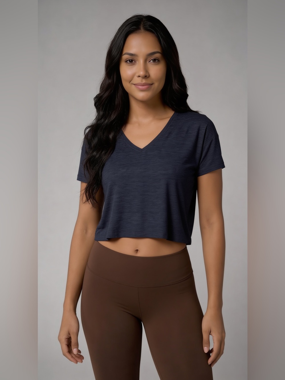 Women's V-Neck Crop Top